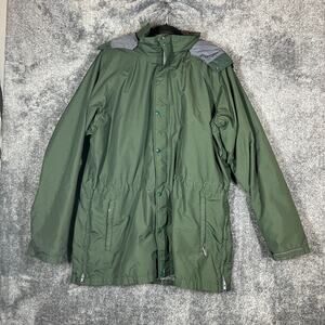 Vintage North Face Jacket Mens XL Green Goretex Made in USA Mountain Parka Hood